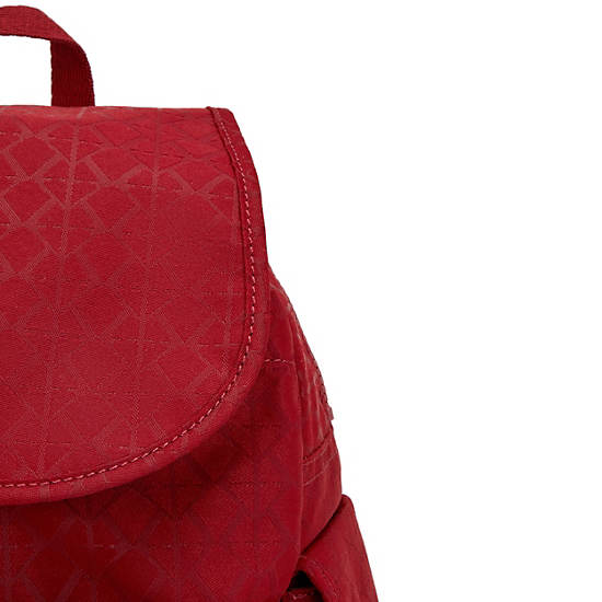 Kipling City Pack Small Klassiska Ryggsäck Röda | SE 1717VR